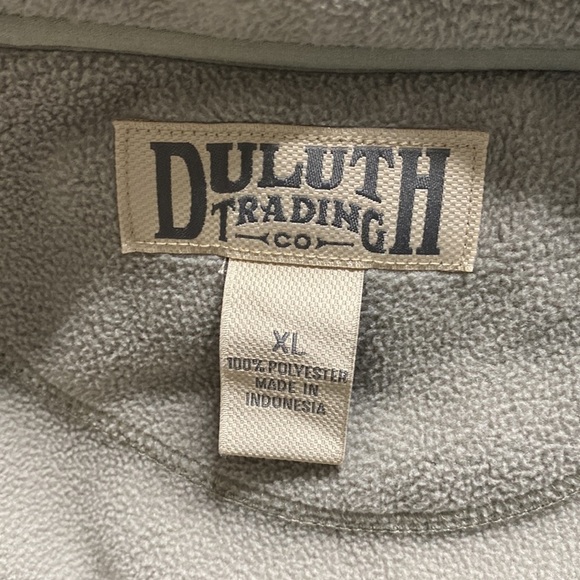 Duluth Trading Shoreman Fleece Windproof Jacket Size XL Beige - Picture 3 of 4